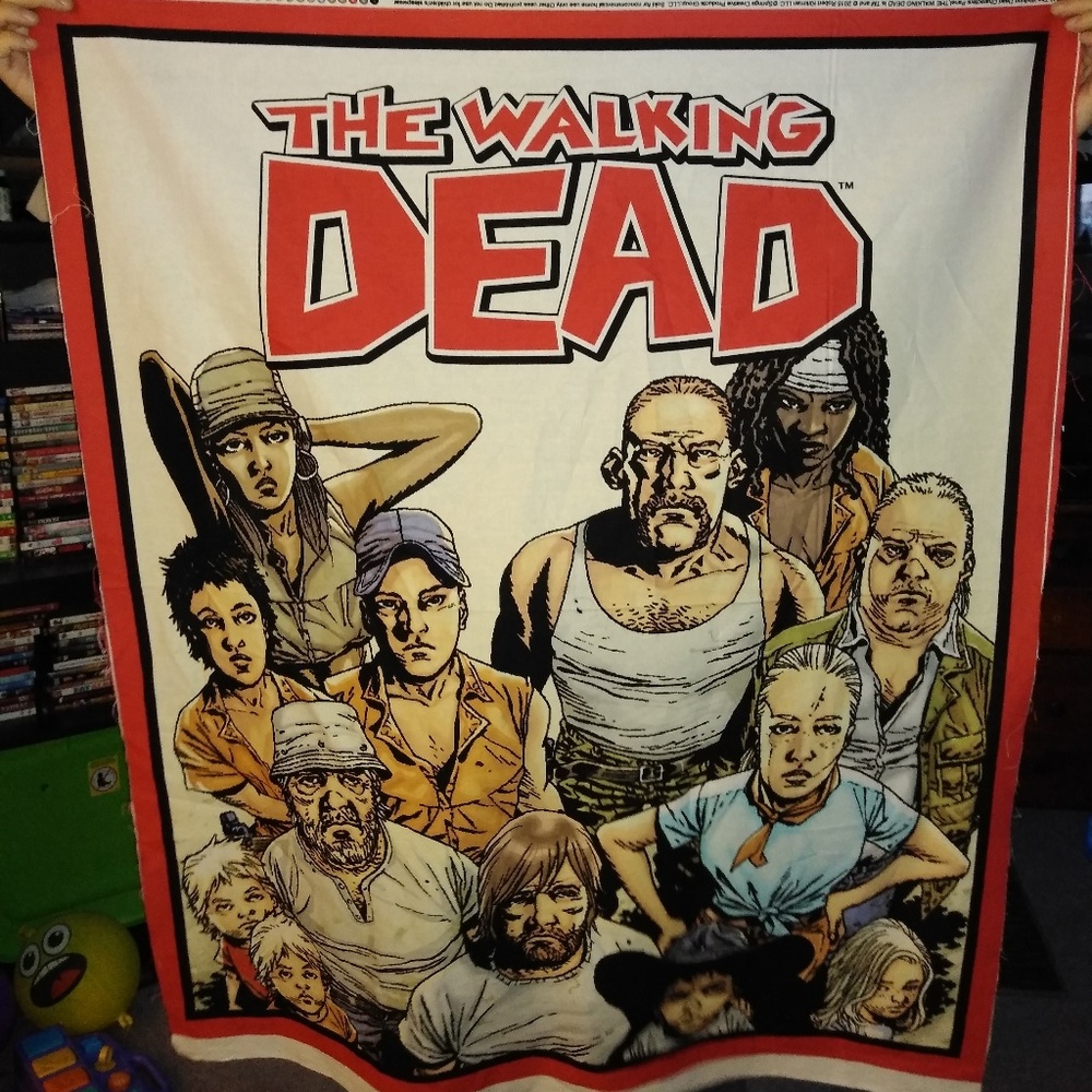 Walking Dead Comic Book Fabric Poster